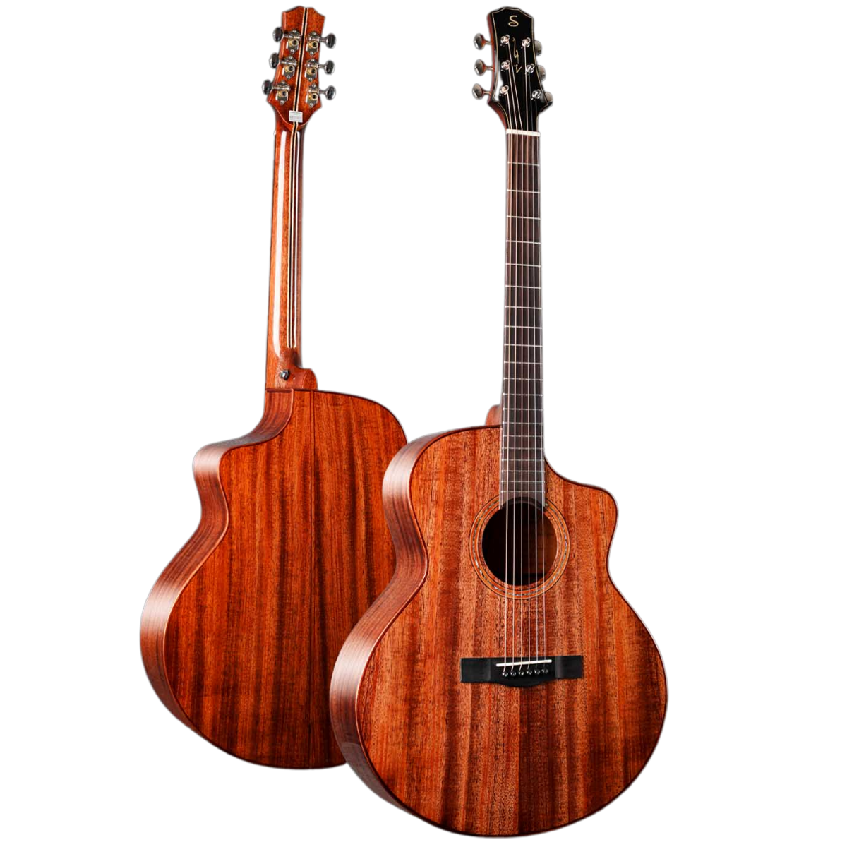 Yamazaki Ryuichi Products Koshiro Studio ENA SS 105 Original All Solid Wood Veneer All Solid Steel Wire Wood Guitar