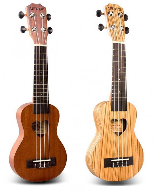 21 inch ANDREW\heart-shaped MINI UKULELE